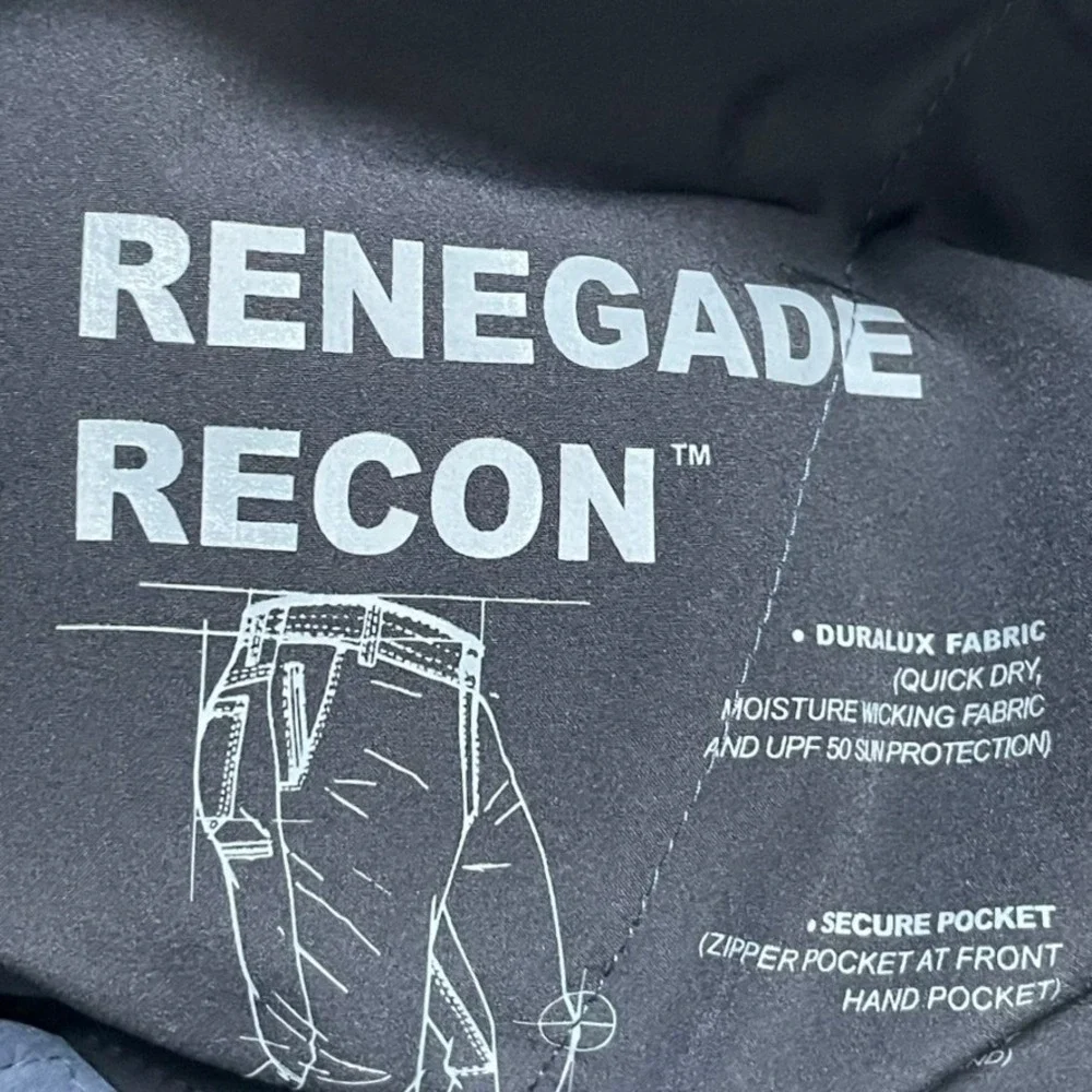 KUHL Renegade Recon Technical Slacks Men 38x28 Blue Hiking Outdoor Utility Pants